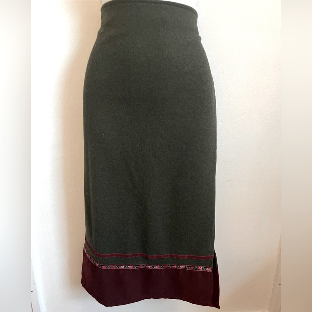 Wool winter skirt